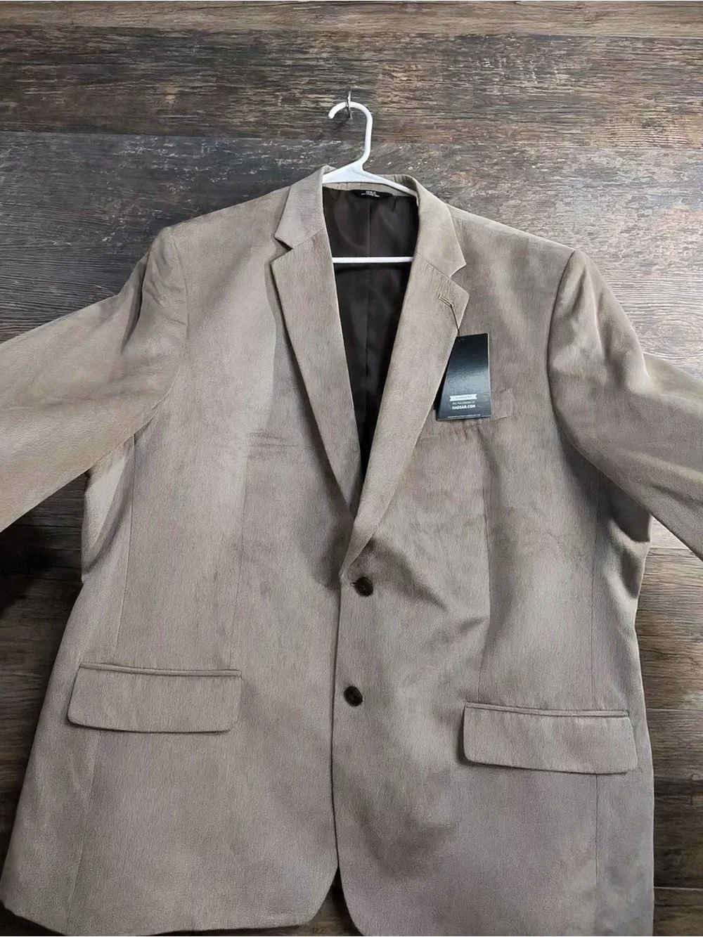 Haggar Men's Taupe Blazer - Two-Button Sport Coat